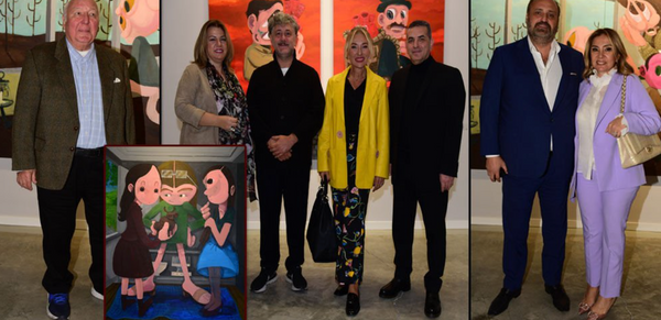 Art enthusiasts at the “DOKİ - DOKİ” exhibition...
