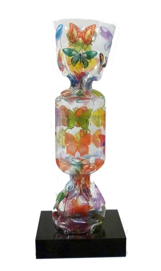 WRAPPING TRANSPARENT CANDY-PAINTED BUTTERFLIES NO.530
